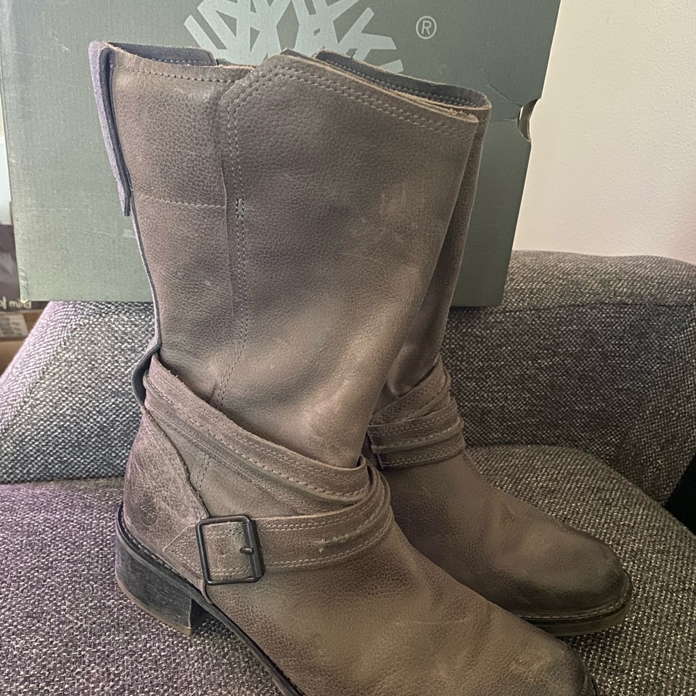 Timberland Brown Combat & Moto Boots